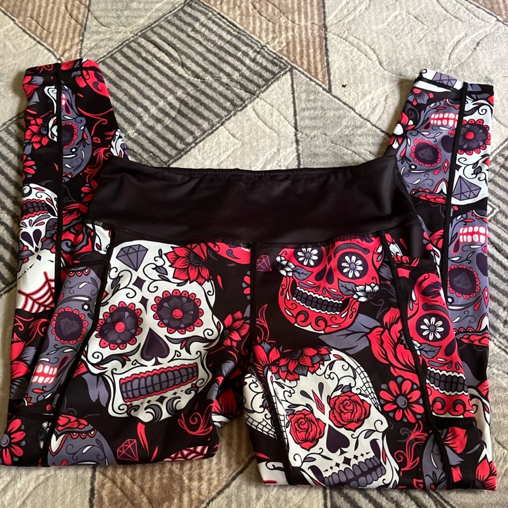 Constantly Varied Gear Black Skull Leggings